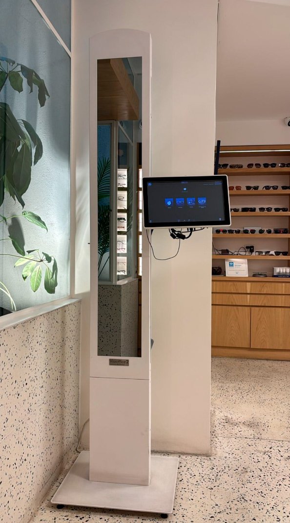 Torre de medición Varilux en sucursal Cingolani