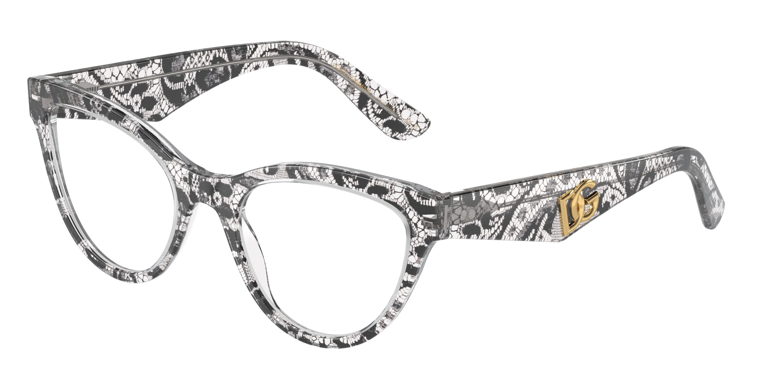 Dolce Gabbana DG3372 – Negro encaje 3287 – 52 mm