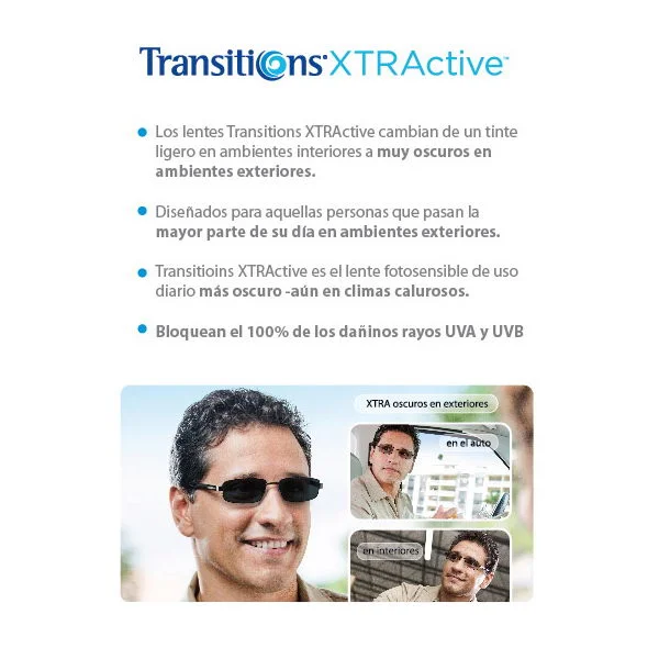 Lentes transitions xtractive precio best sale